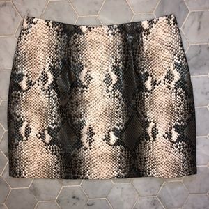 Snakeskin skirt